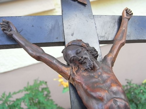 Antik holz standkreuz - antik,