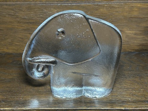 Briefbeschwerer glas elefant - briefbeschwerer,