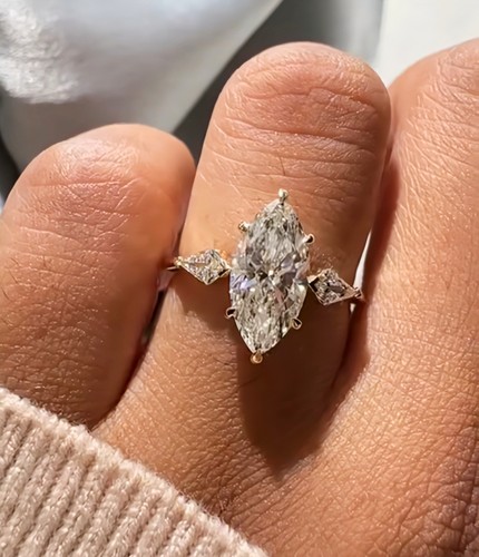 2ct marquise künstlicher - 2ct,