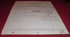 rechnung alt antik ott dampf ziegelei pfullendorf dach ziegel back 1894 papier