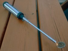 EFFNER Inspektionsspiegel mit Beleuchtung – Titan / Edelstahl – Vergrößerung