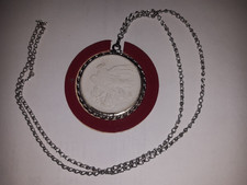 DDR Friedensrat Porzellan Medaille mit Kette