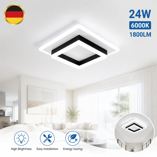 Led deckenlampe flach - led, 24w