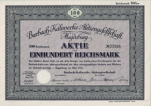 Burbach kaliwerke - burbach-kaliwerke, ag