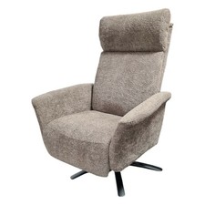 Knudsen Relaxsessel 8036 Stoff Tefddy Light Brown Braun mit Massagefunktion