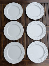 6 Speiseteller Seltmann Weiden Bavaria Leonore weiß Porzellan 25 cm selten