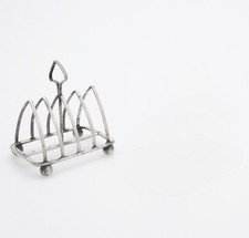 Antiker kleiner Toast Ständer / Toastständer - Sterling Silber - 1906