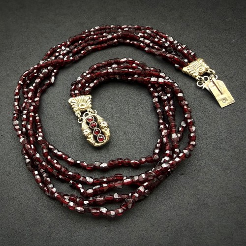 Granat kropf kette silber - kropf,