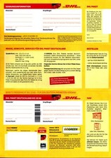 25 St. DHL Paketmarken 10kg DIN A4