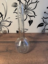 Rundkolben Glasflasche Vase Laborglas Vintage Dekoration