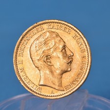 Preussen 20 Mark 1907 A Wilhelm II * 7 ,96 Gramm - 900 Gold * vz Jaeger 252