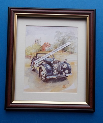Gerahmter autodruck triumph - gerahmter,