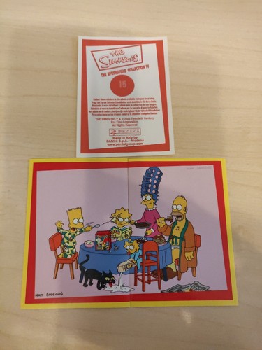 Panini simpsons sticker - simpsons,