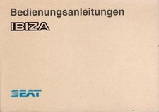 Seat Ibiza 1 Owners Manual