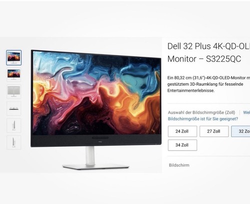 Dell oled zoll s3225qc - k,