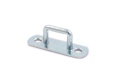 6x 17x34mm rechteckig Heftklammer Auge Zurrring LKW Anhängerplane