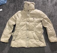 Brigitte Von Boch Winterjacke Pelz Damen Größe 8 abnehmbarer Pelz und Gürtel 