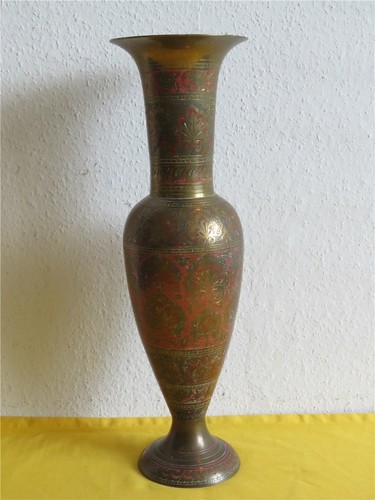 Messing vase kelch farbige - messing,