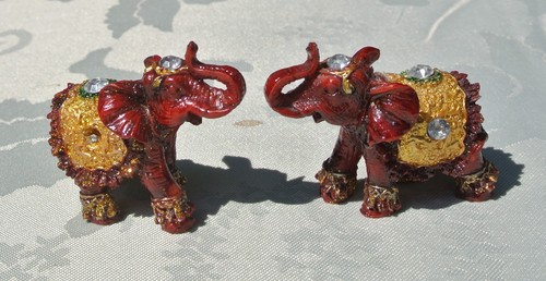Mini elefanten figuren - elefanten, 2