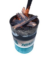 ADDINOL Fass 205L, Feuertonne, Tonne, Tisch, Blechfass, Ölfass, Stahlfass