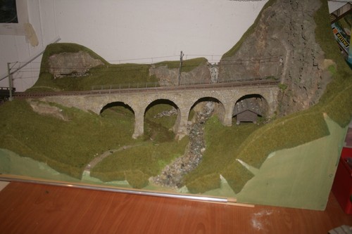 Diorama der rätischen - rätischen, bahn