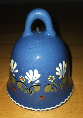 Glocke keramik blau - glocke,, keramik-glocke