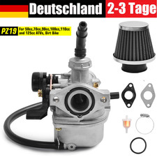Vergaser 19mm PZ19 für 110ccm 125ccm Kinderquad Dirtbike Pitbike 50cc 70cc 125cc