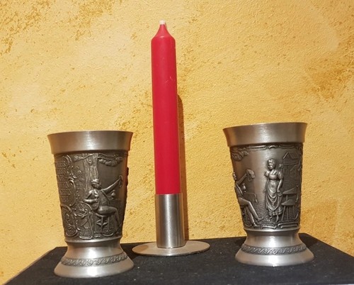 Zinnset trinkbecher 9 5cm - ca., 9,5cm