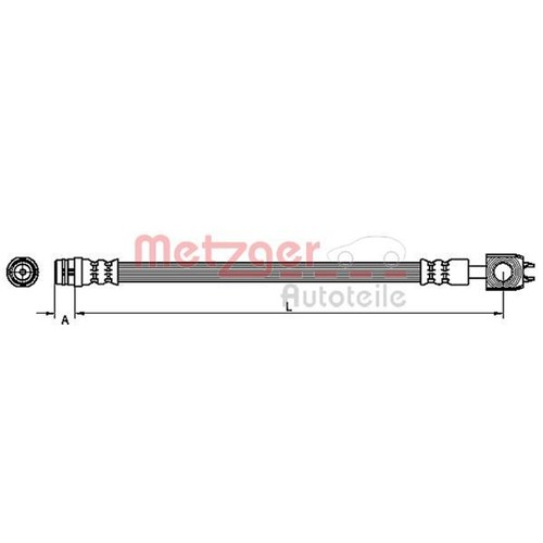 Metzger bremsschlauch vorne - metzger,