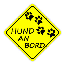 Aufkleber Hund an Bord on