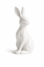 Hasenfigur sitzend weiß –