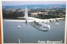 AK Airliner Postcard Flugzeug RYANAIR Short Sunderland