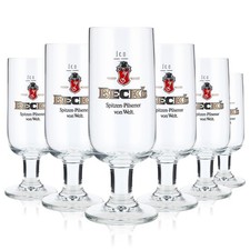 6x Becks Bier Glas Gläser