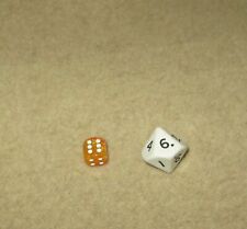 W10 / zehnseitig - XL Rollenspielwürfel / Mathewürfel / Lernwürfel - weiß