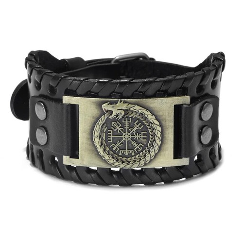 Herren wikinger lederarmband - wikinger,