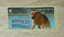 Alter Kaugummi Aufkleber | Sticker Dunkin Kommissar Rex Nr. 12 1996