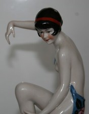 Katzhütte Porzellan Figur