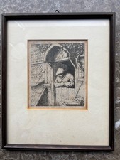 Ostade – Radierung „Mann am Fenster“ – vermutlich Nachdruck 18./19. Jh.