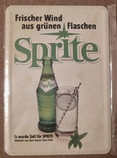 Blechtafel Reklame Werbung Sprite Geschenk Sammlung Deko Vintage Rarität Retro