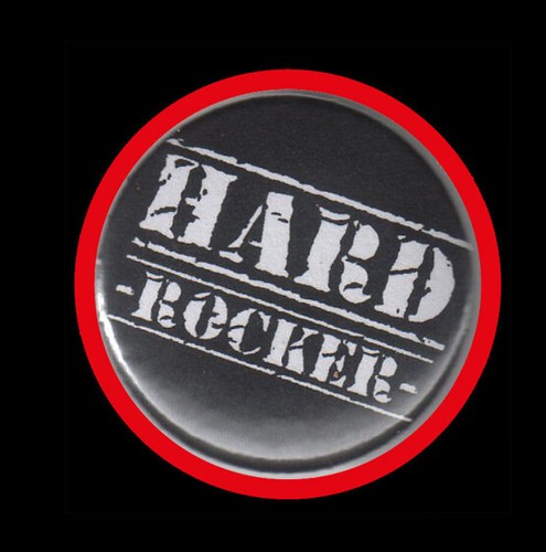 Hard rocker schwarz - hard, "button"