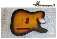 Tele Erle Body / Tele Alder Body, Finish High Gloss Tabacco Sunburst, 2260g