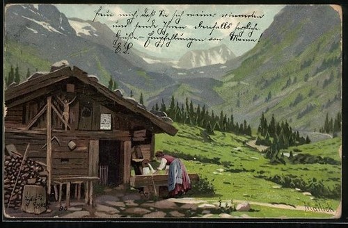 Künstler alfred mailick - künstler-ak,