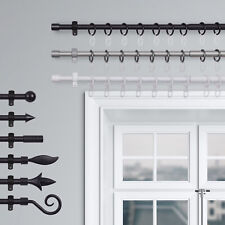 Vorhangstange Ø16mm Gardinenstange 120-220cm ausziehbar Stilgarnitur Gardinen