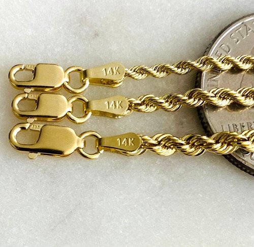14k massive gelbgold - gelbgold, seil
