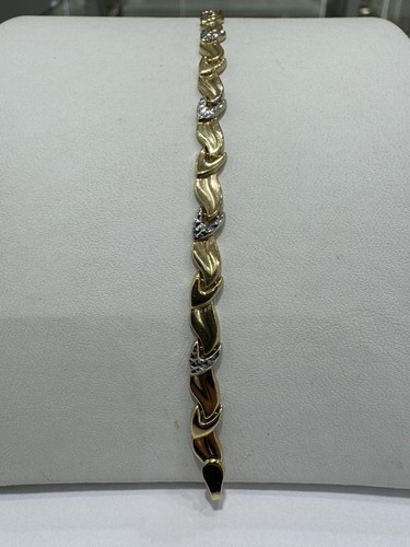 585 gold armband - 585, bicolour