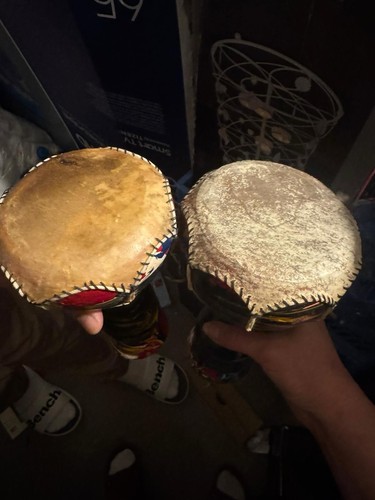 Handbemalte djembe trommeln - handbemalte,