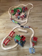 Brio Ikea Lidl Holzzug Lagerhaus TE39 Konvolut Eisenbahn ca 80 Teile