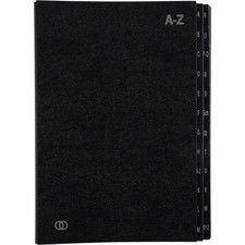 Pultordner Vorordner Sortiermappe Sortierordner Ablagemappe A-Z schwarz 3424