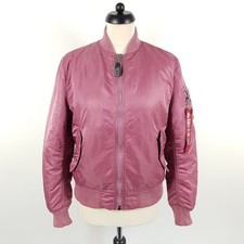 Alpha Industries Wendejacke Damen S Rosa Orange MA-1 Bomberjacke Military Jacke