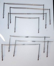 "N" Sommerfeld 395   SBB  7x Quertragewerke mit Masten verschiedene Längen